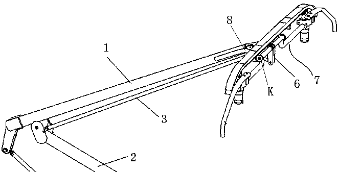 Pantograph bow balancing mechanism for small-deflection-angle pantograph