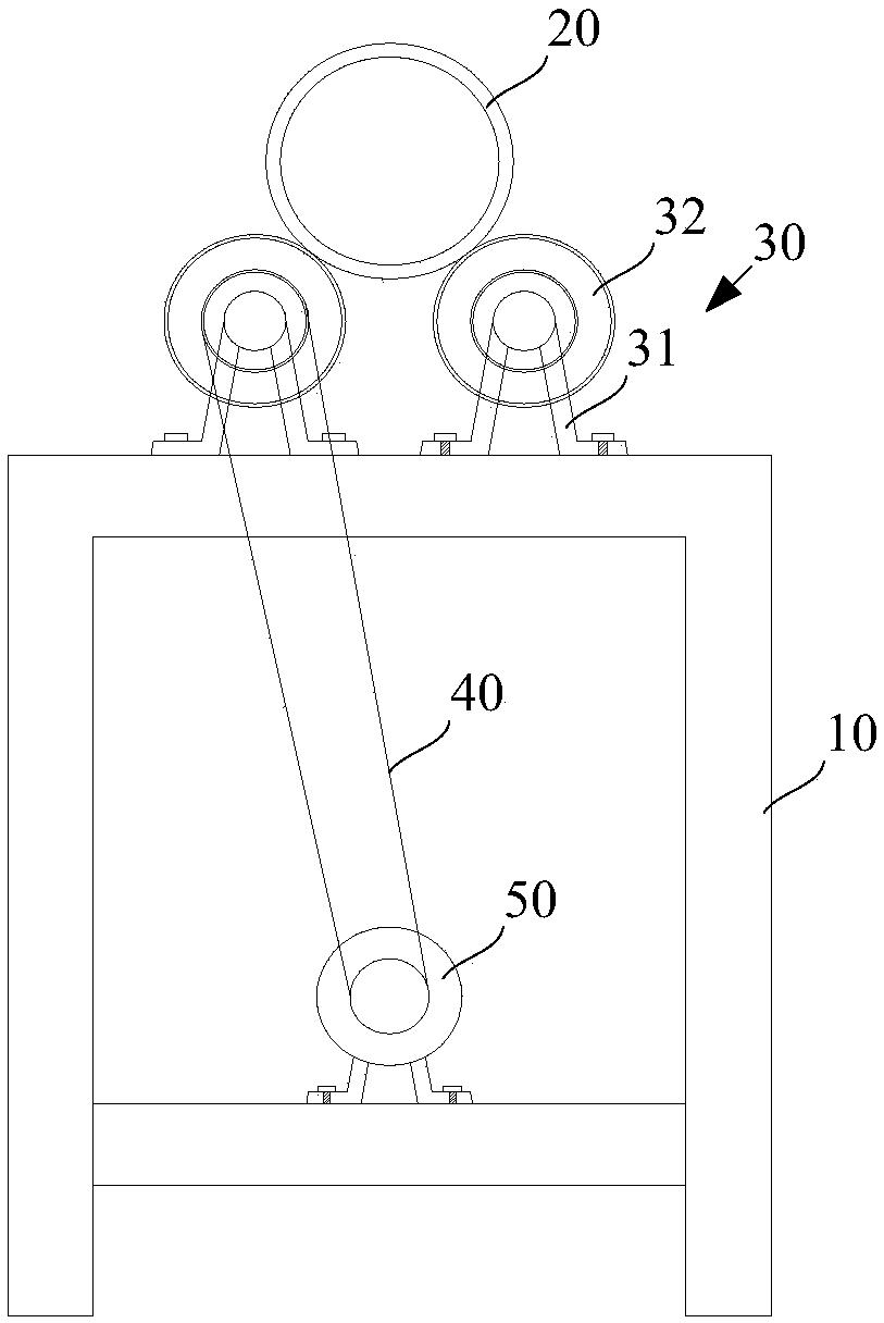 Welded pipe rustproof treatment device and construction method thereof