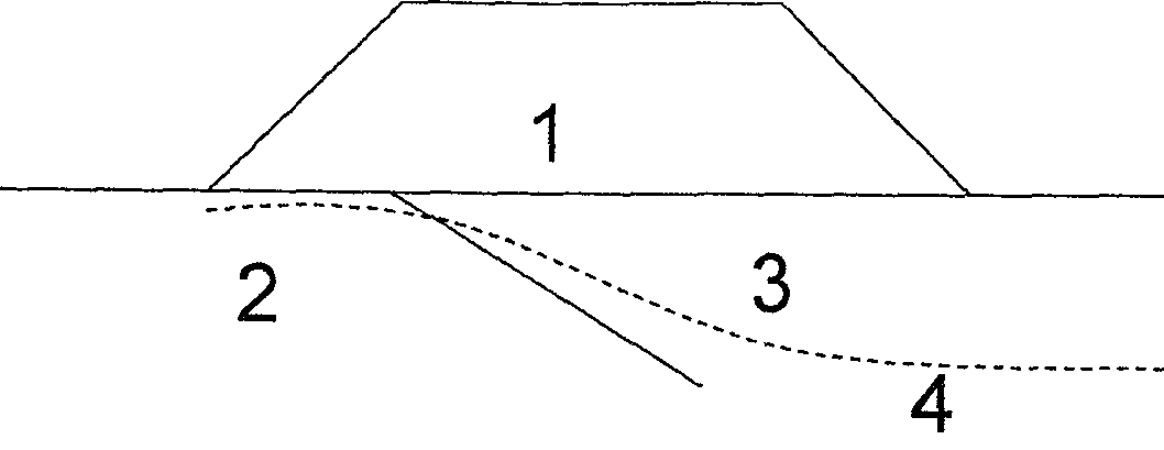 Method for measuring complex foundation sedimentation and deformation by geological radar