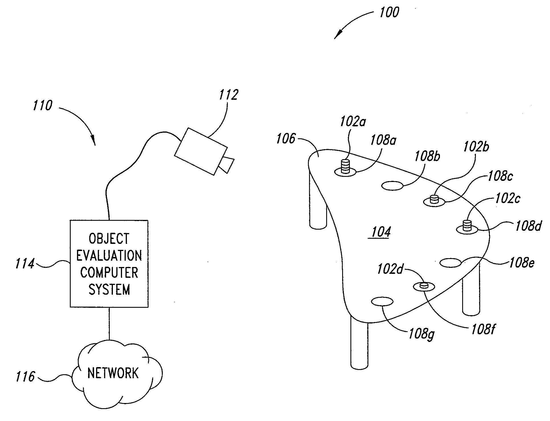 Apparatus, method and article for evaluating a stack of objects in an image
