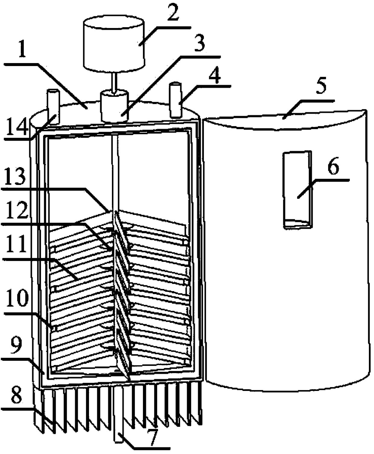 Vacuum defoaming device and method for epoxy resin cured at room temperature