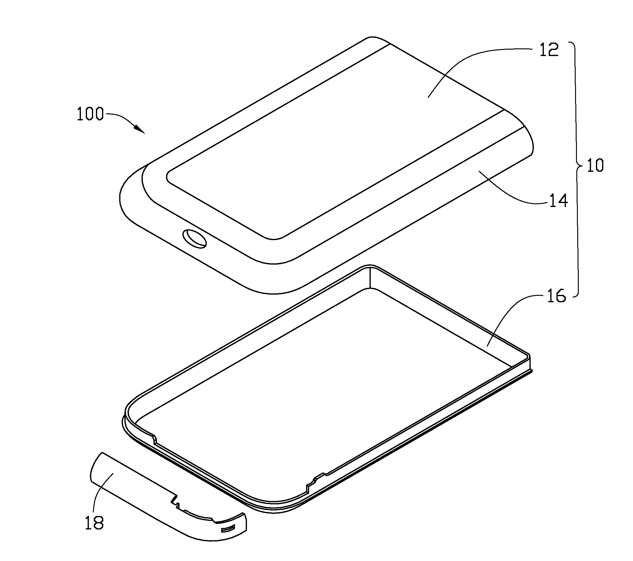 Housing for portable electronic device