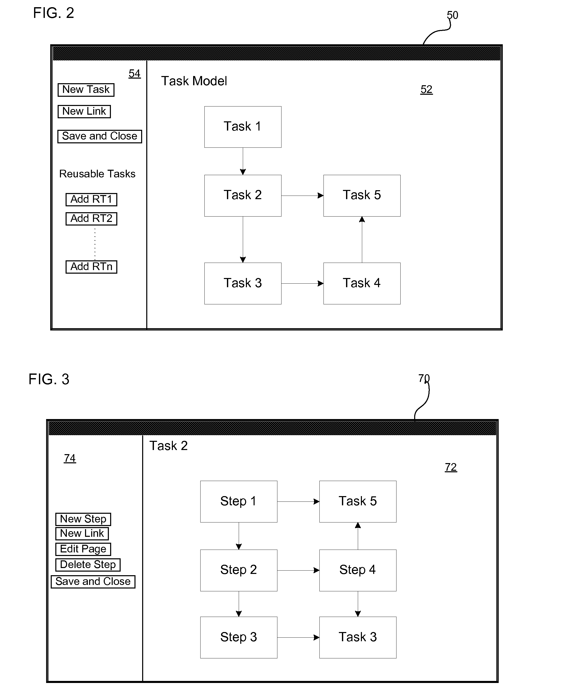 Generating templates of nodes to structure content objects and steps to process the content objects