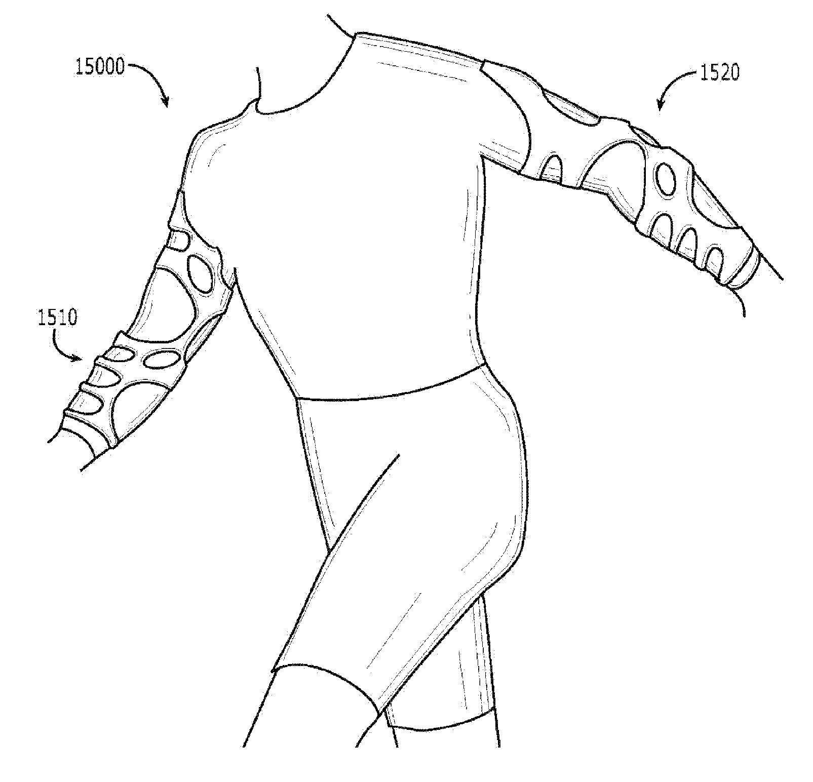 Support with framework fastened to garment