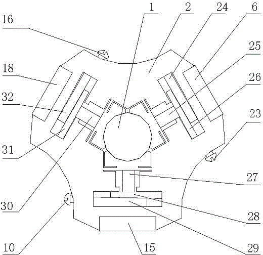 Inchworm type multi-degree of freedom piezoelectric driving device