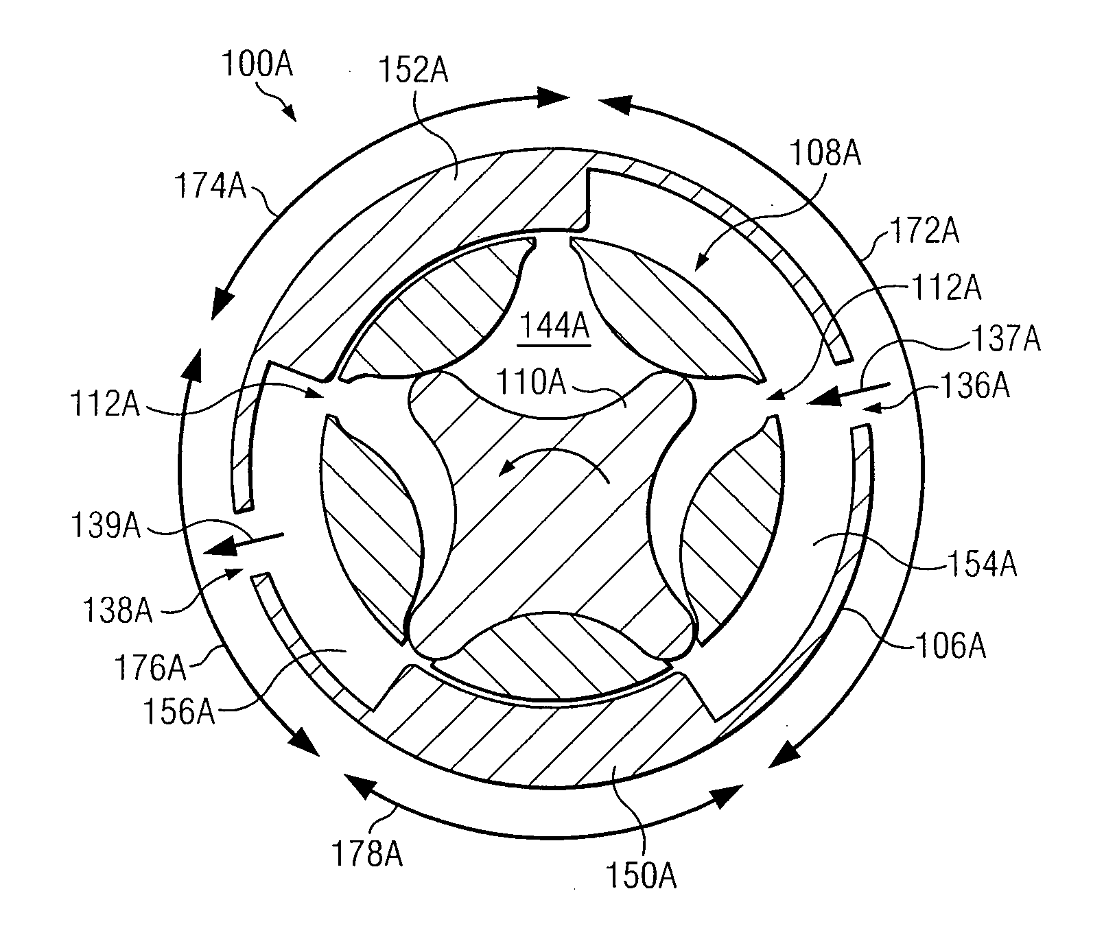 Gerotor apparatus for a quasi-isothermal brayton cycle engine