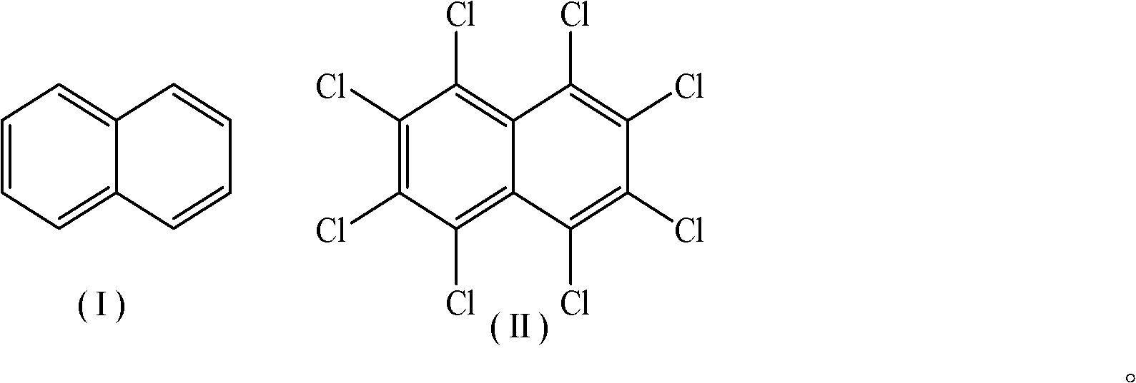 Method for preparing octachloronaphthalene