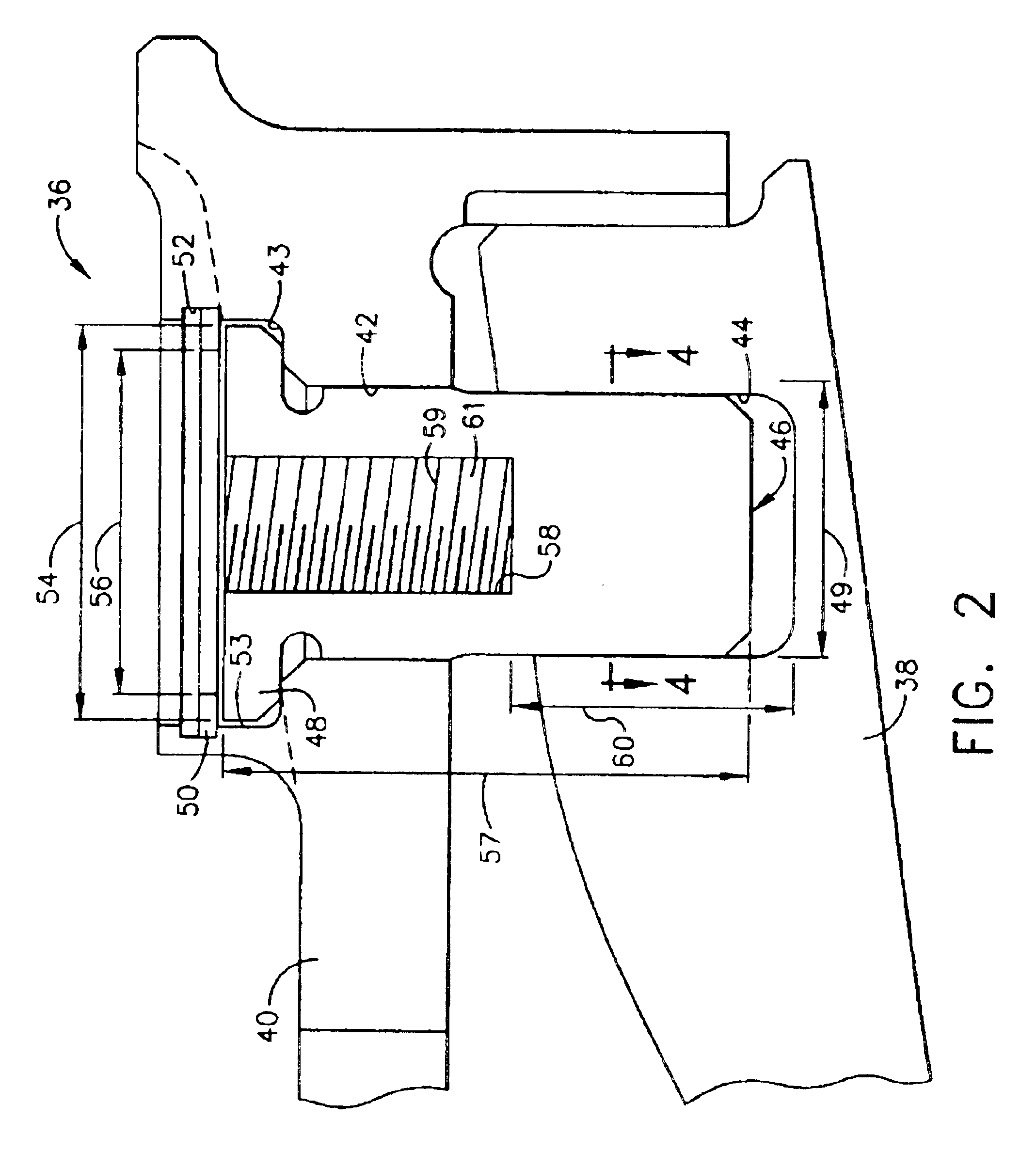 Mounting assembly for the aft end of a ceramic matrix composite liner in a gas turbine engine combustor