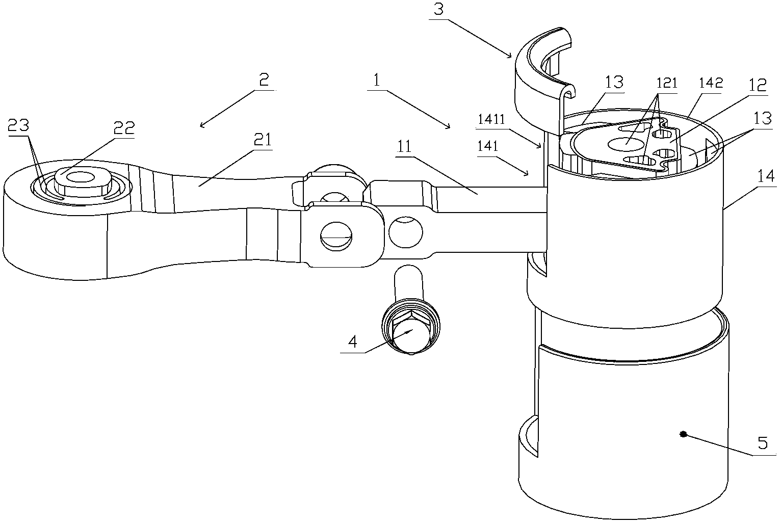 Power assembly suspended torsion bar and mounting structure thereof