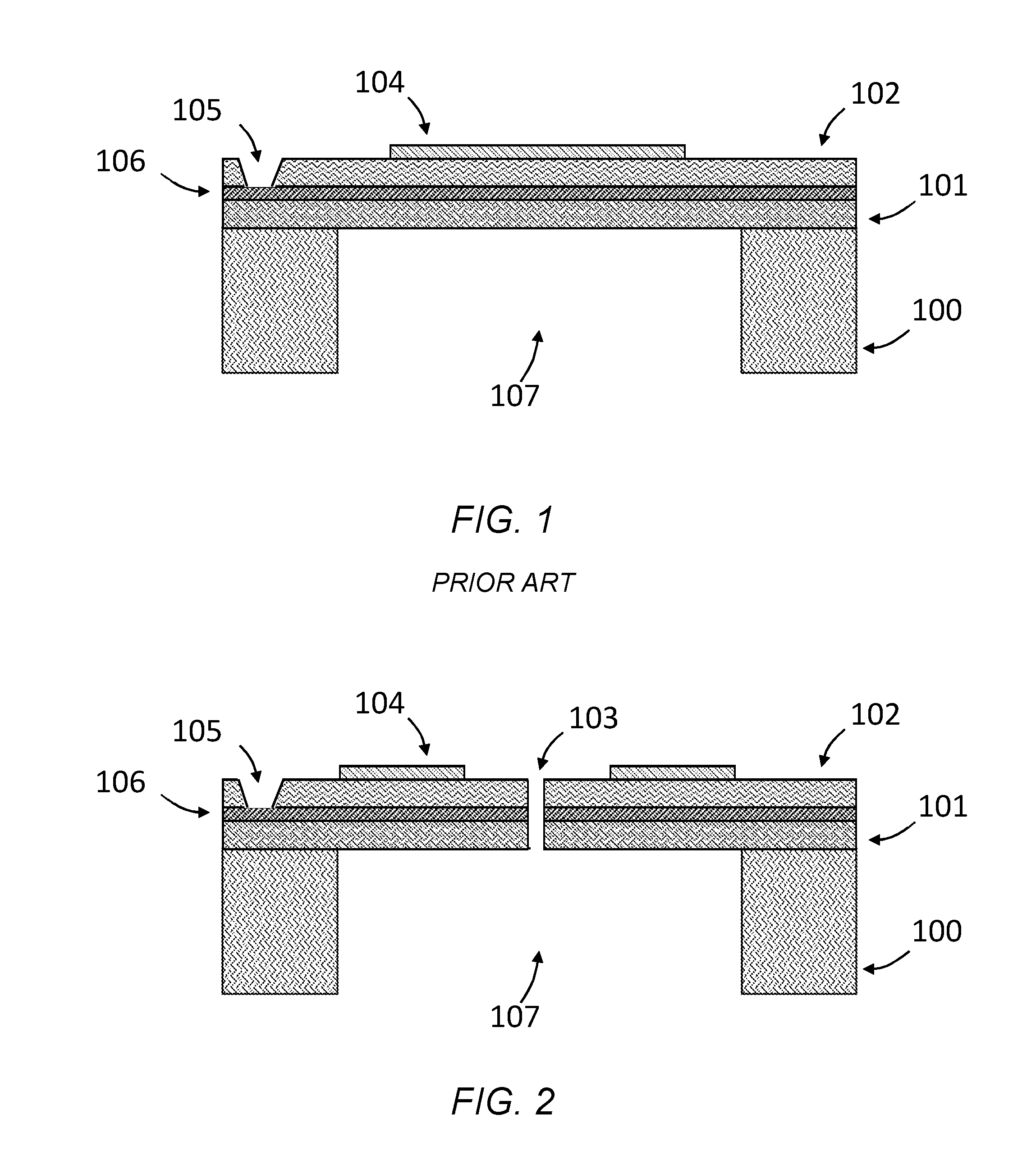 Micromachined ultrasonic transducers with a slotted membrane structure
