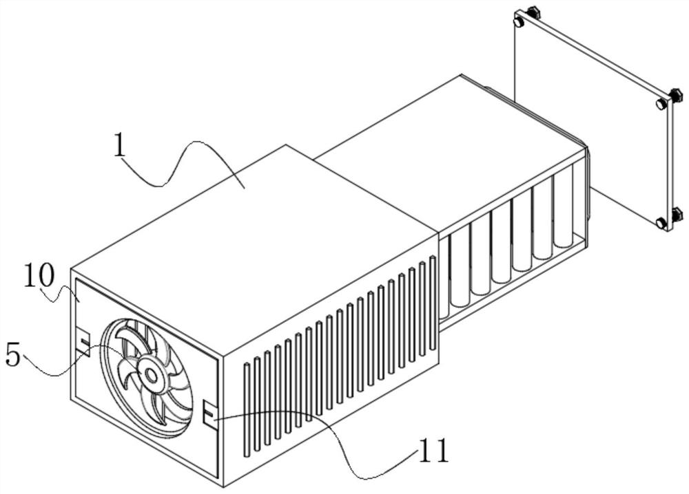 Power lithium battery heat dissipation mechanism