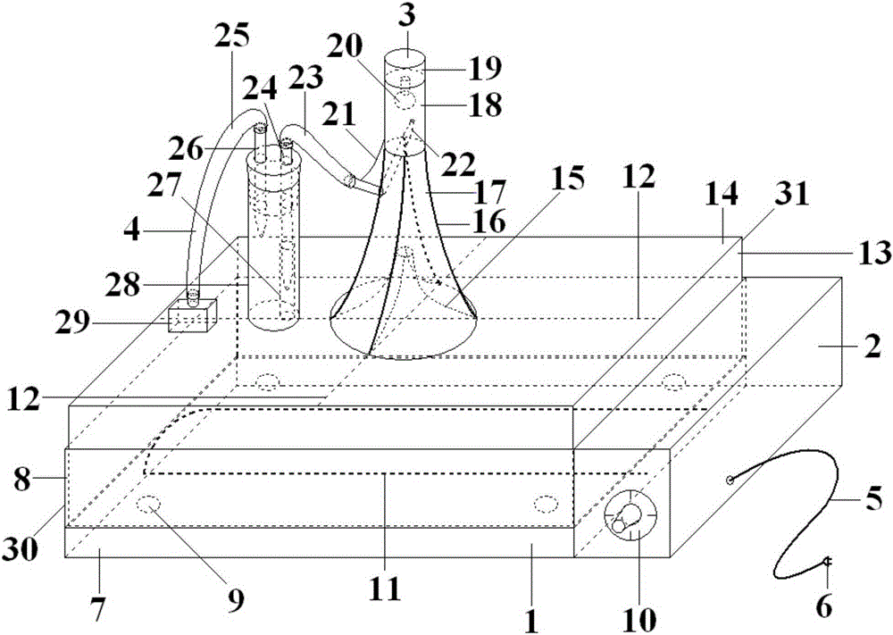 Breeding device for fruit flies with automatic separation and collection function