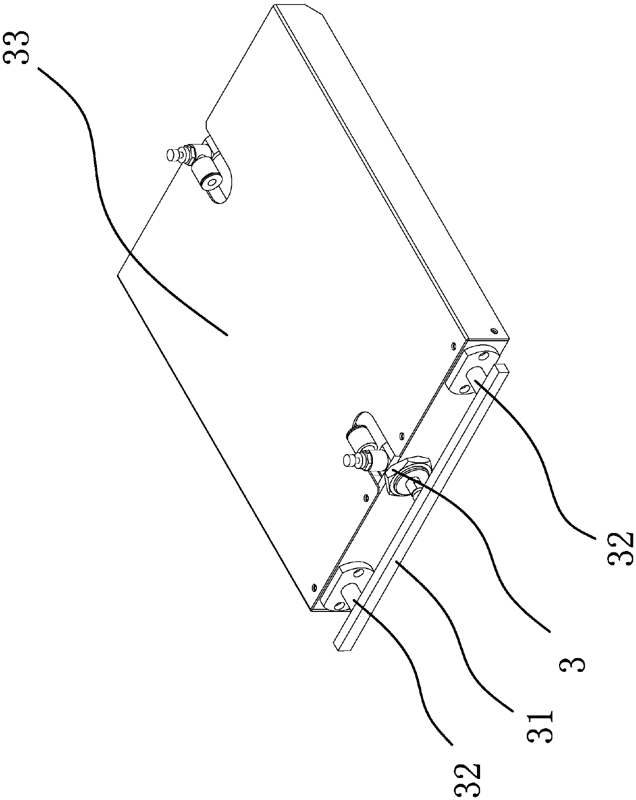 A driving device on a furniture conveying track