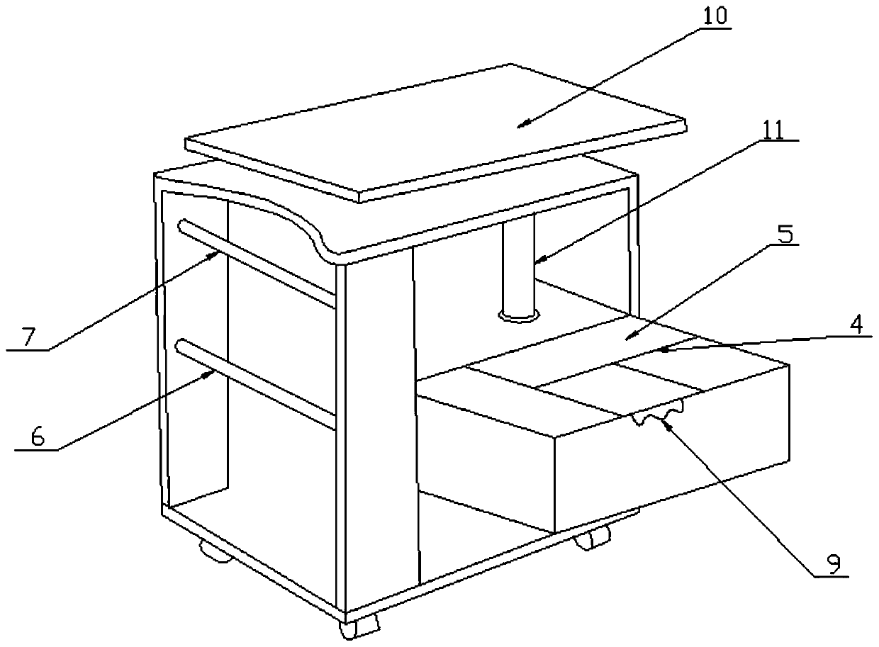 Bedside storage cabinet