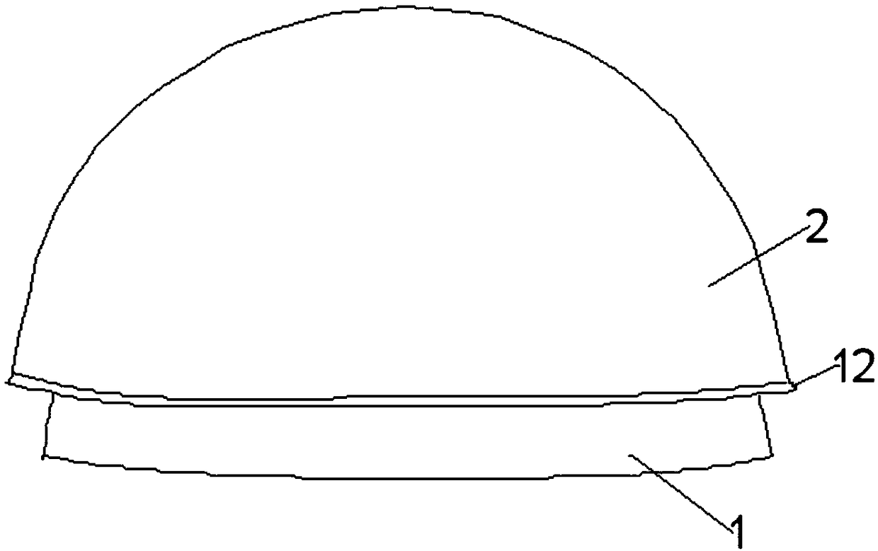 High-protection-property safety helmet used for construction site
