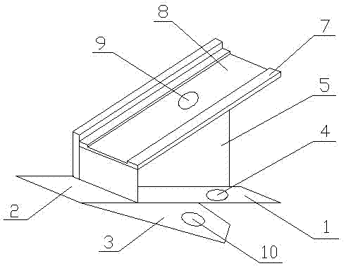 Supporting frame for front wind window frame lower cross beam