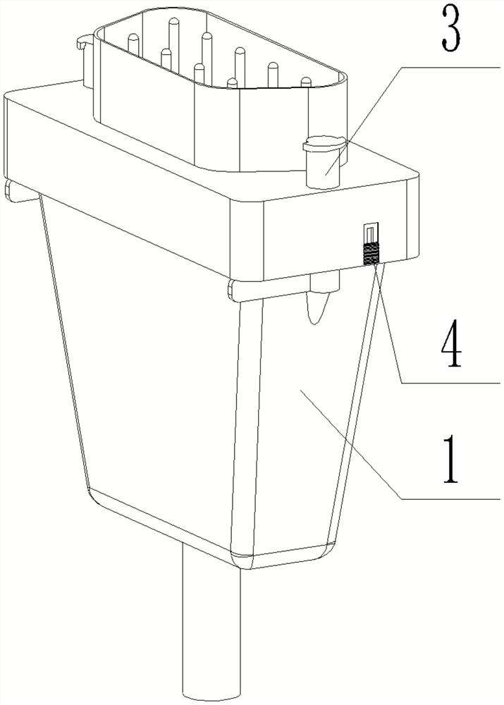 Locking plug-in structure for electronic plug-in installation