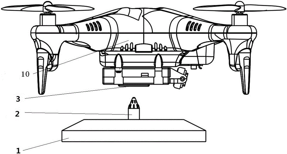 Automatic charging assembly for remotely piloted aircraft
