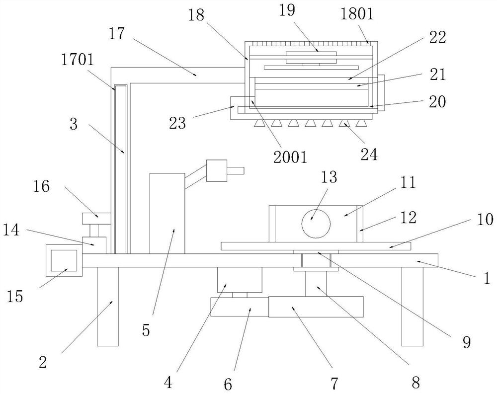 Automatic forming machining device for fan frame