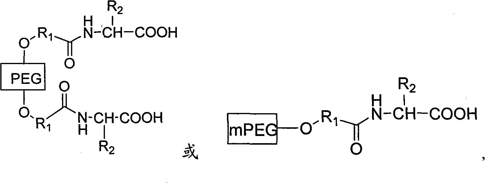 PEG (Polyethylene Glycol), mPEG (Methoxy Polyethylene Glycol) chemical modifier and method thereof for preparing water-soluble resveratrol prodrug