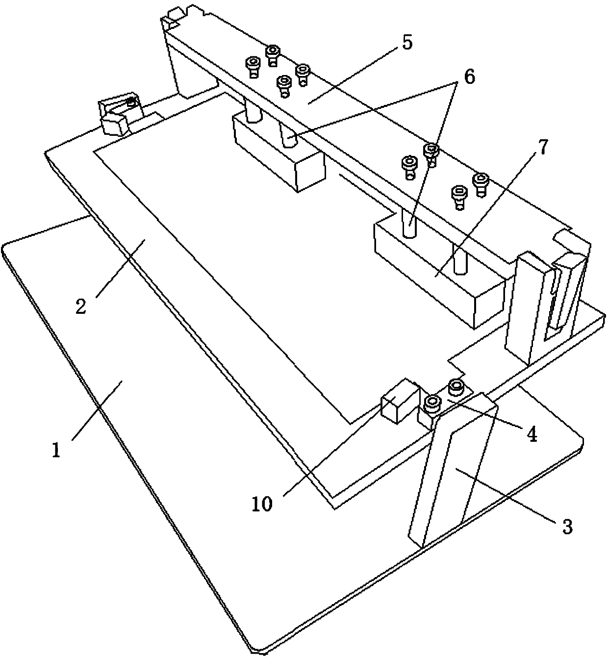 Bearing fixture used for assisting in PCB (printed-circuit board) processing