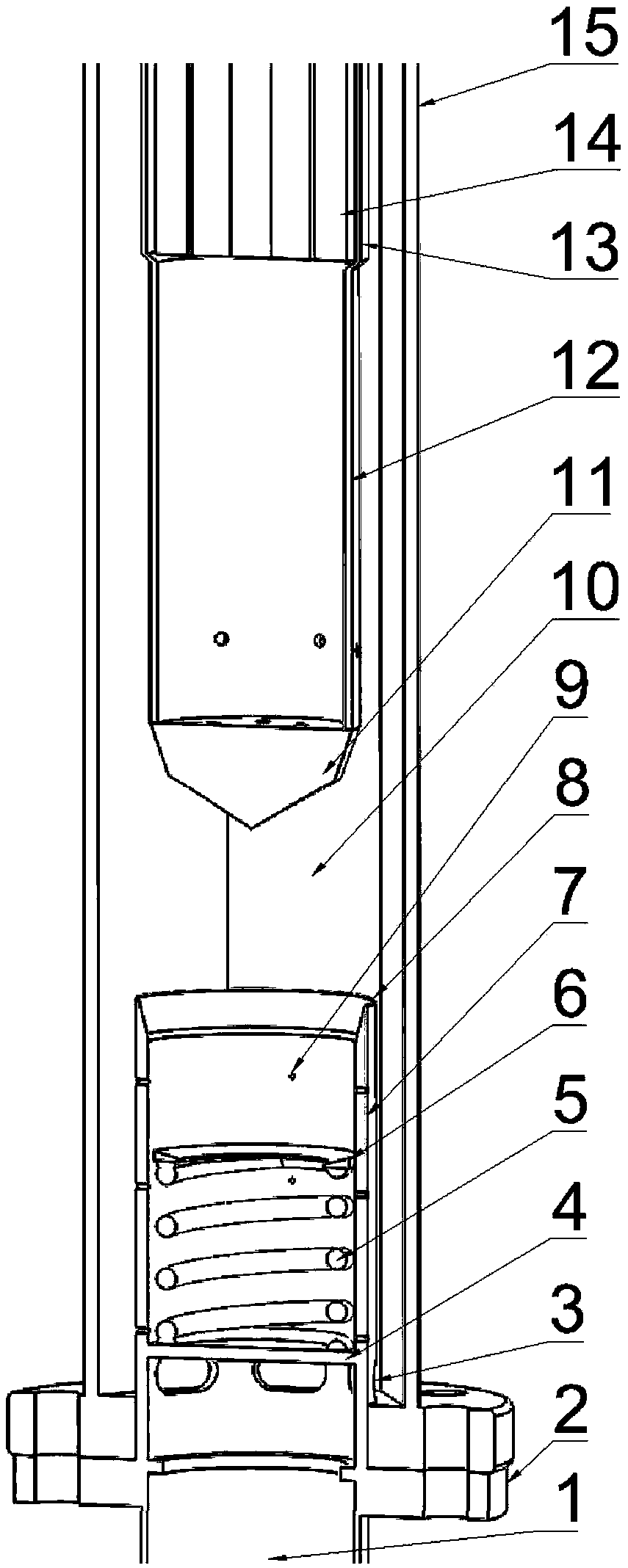 Hydraulic Buffer Structure for Hydrodynamic Suspension Passive Shutdown Experimental Device