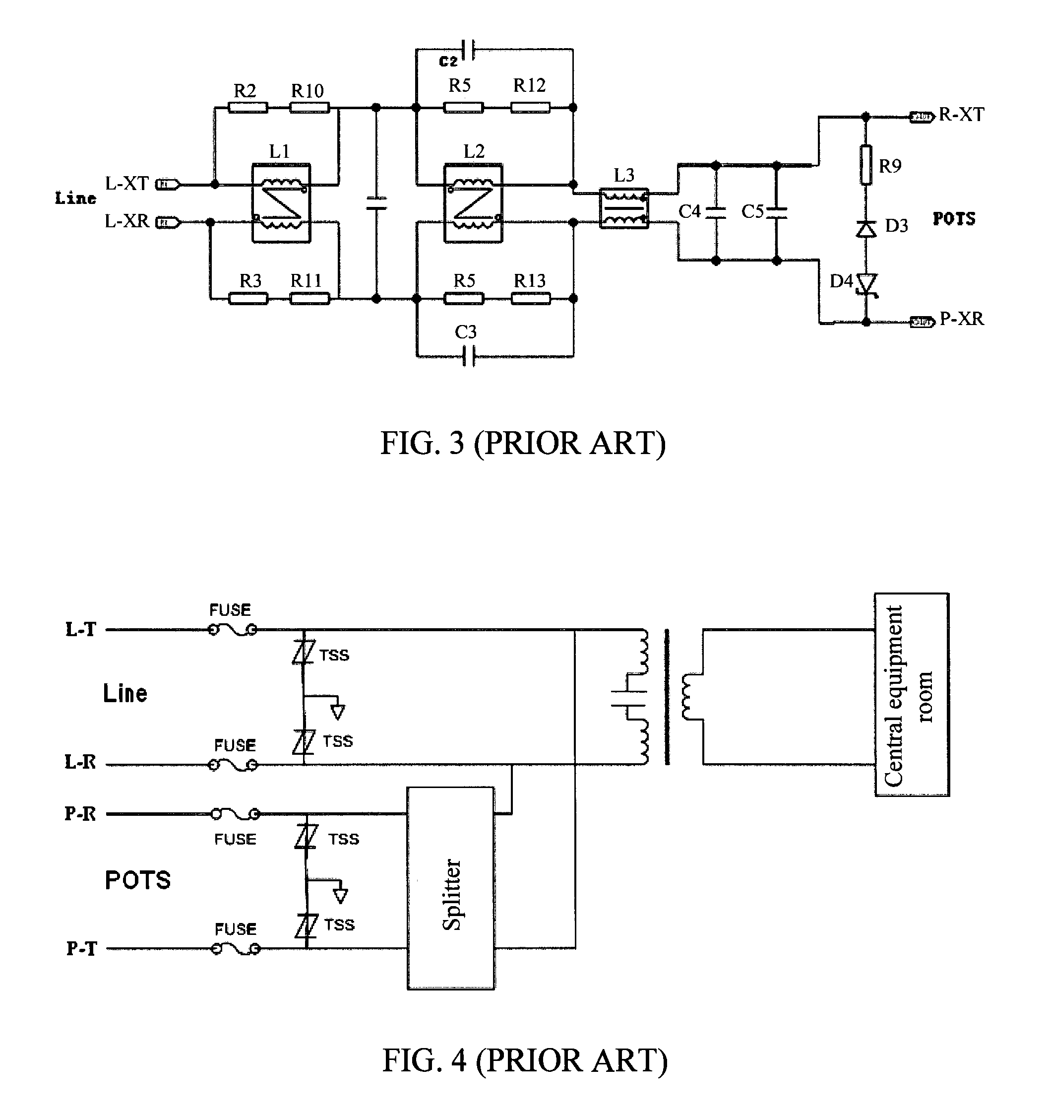 DSL protection circuit