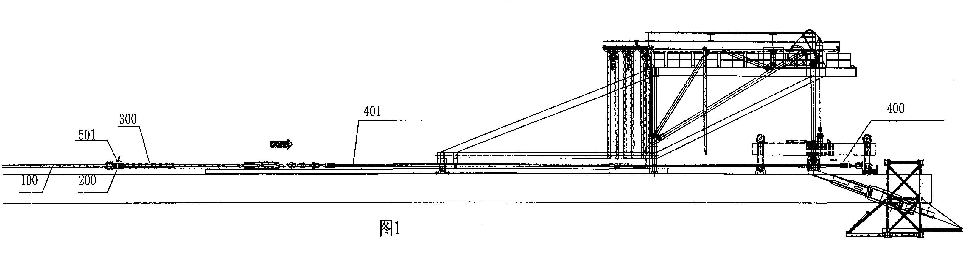 Soft, hard composite three-leveltraction technique for stay cables and connecting device thereof
