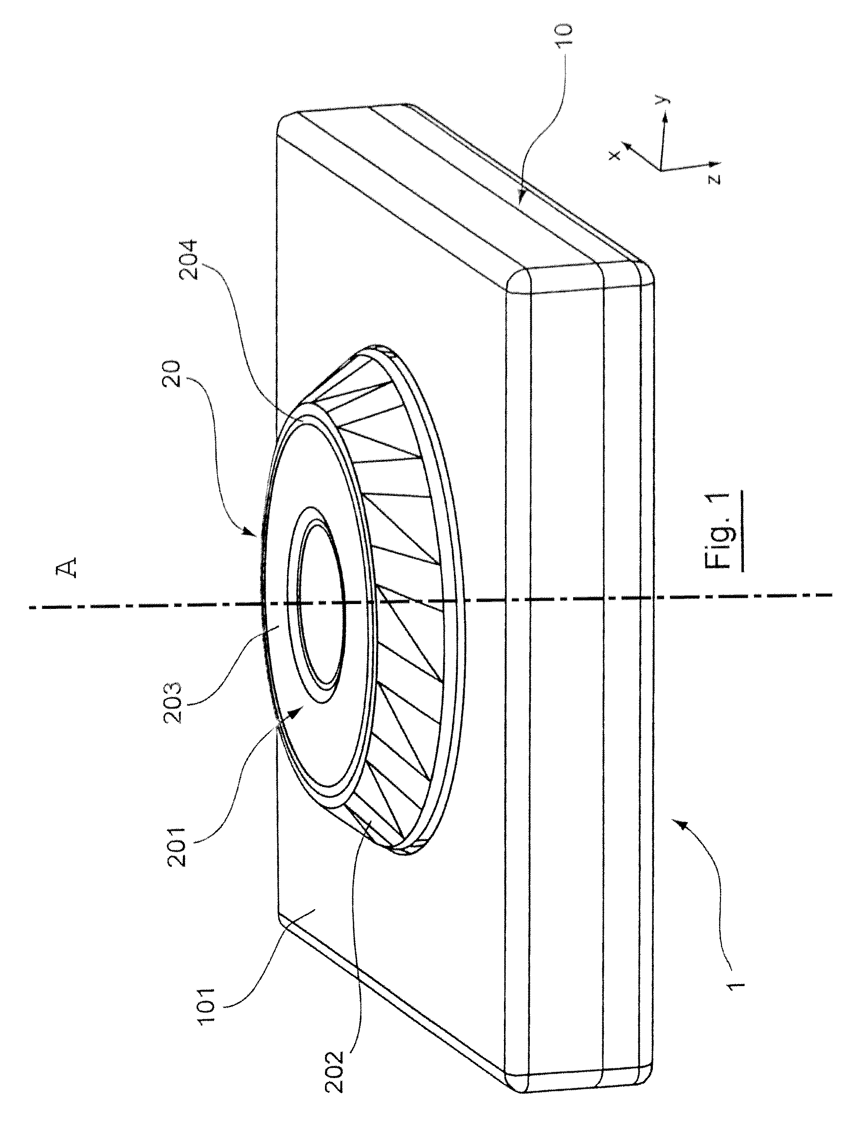 Device for controlling at least one audio signal and corresponding electronic mixing console