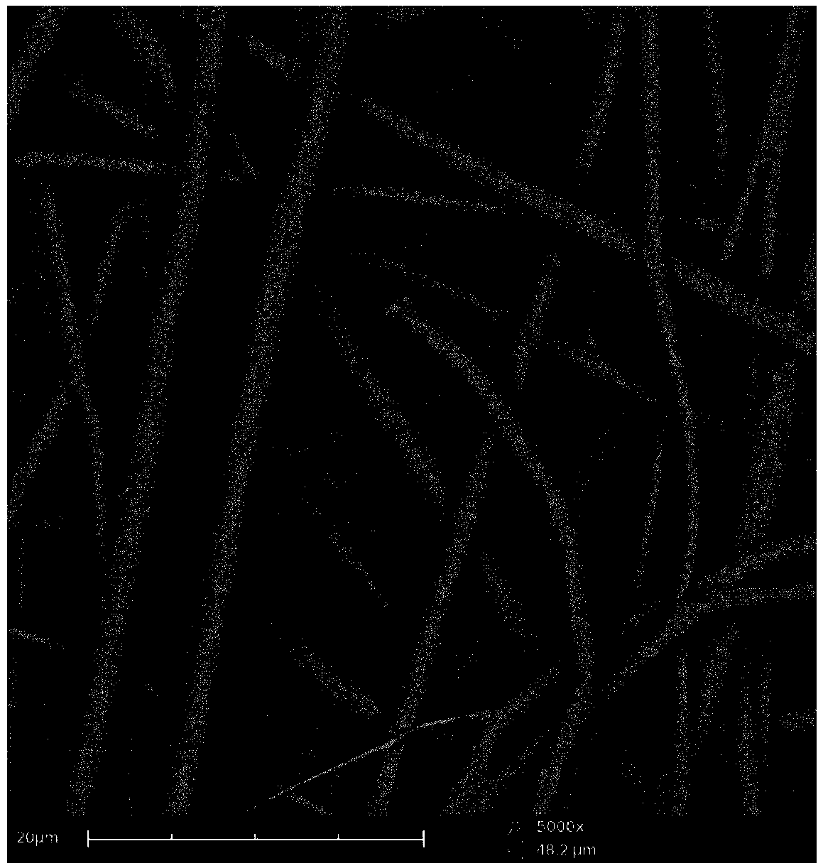 Preparation method of high tensile modulus polymer nano composite fiber based on electrospinning technology