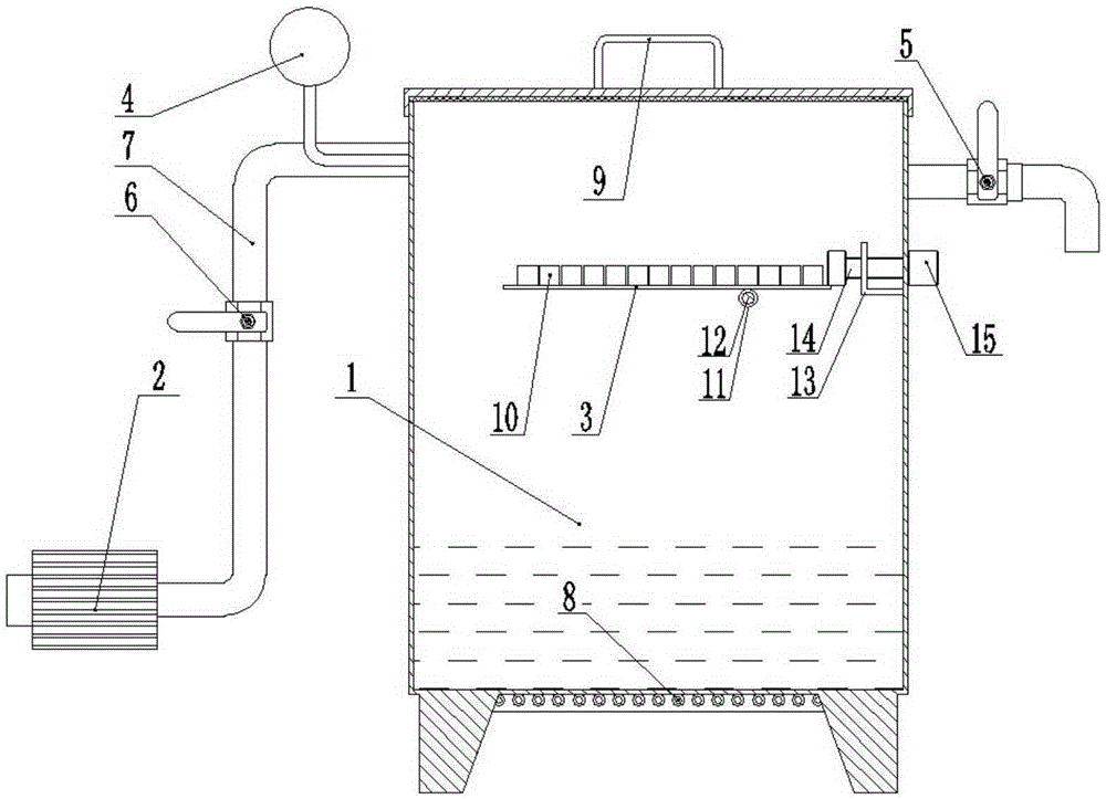 Single-box vacuum oil immersion device and oil immersion method