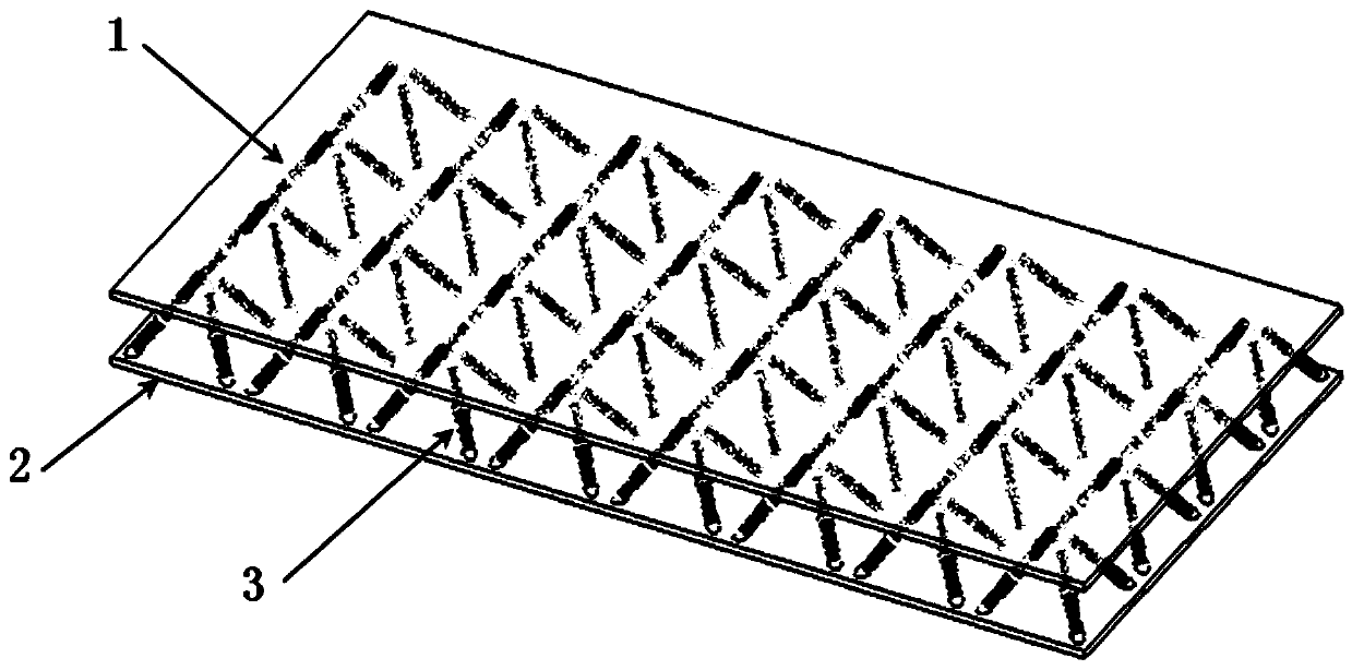 Experimental device of surrounding type local resonance light dot matrix sandwich plate structure