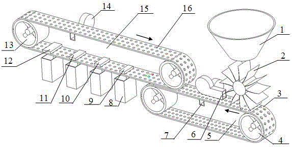 Pneumatic paper money classification device