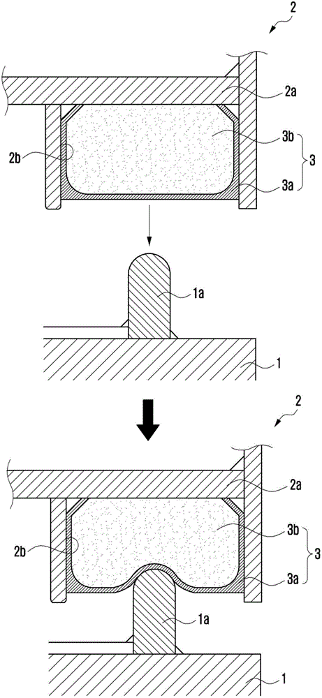Sealing material for hatch cover and manufacturing method thereof
