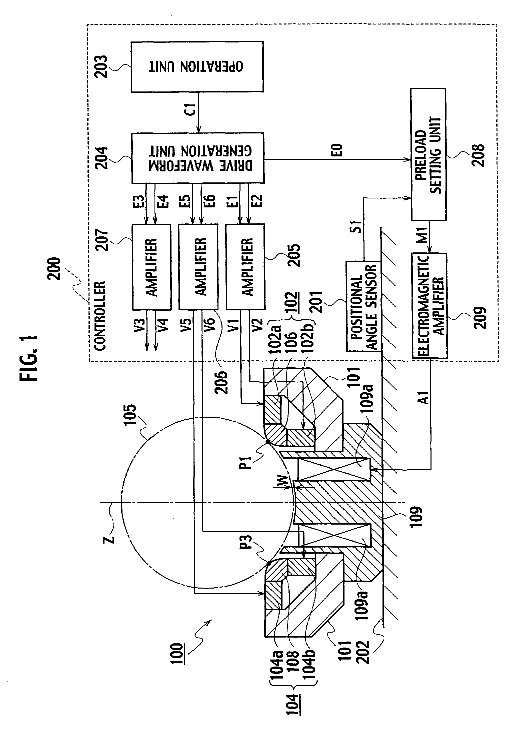 Piezoelectric motor and piezoelectric motor system