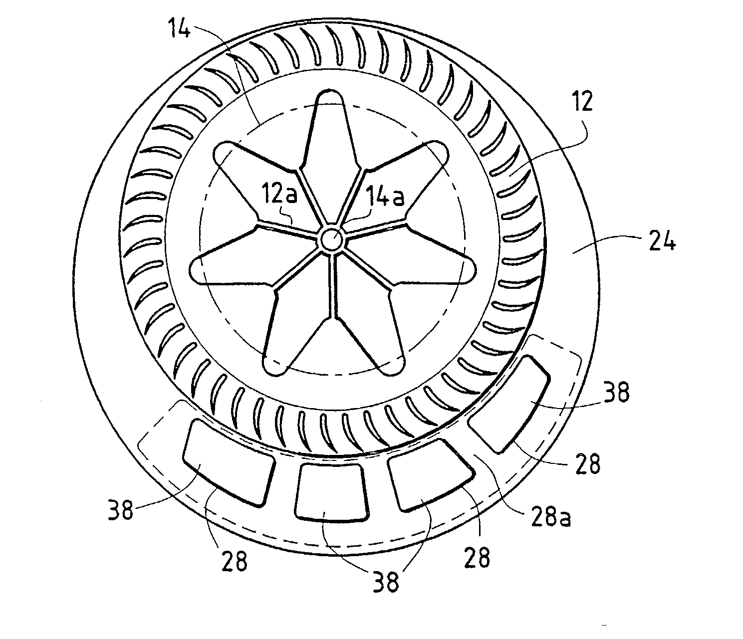 Motor-fan unit particularly for a heating and/or air conditioning apparatus for a motor vehicle