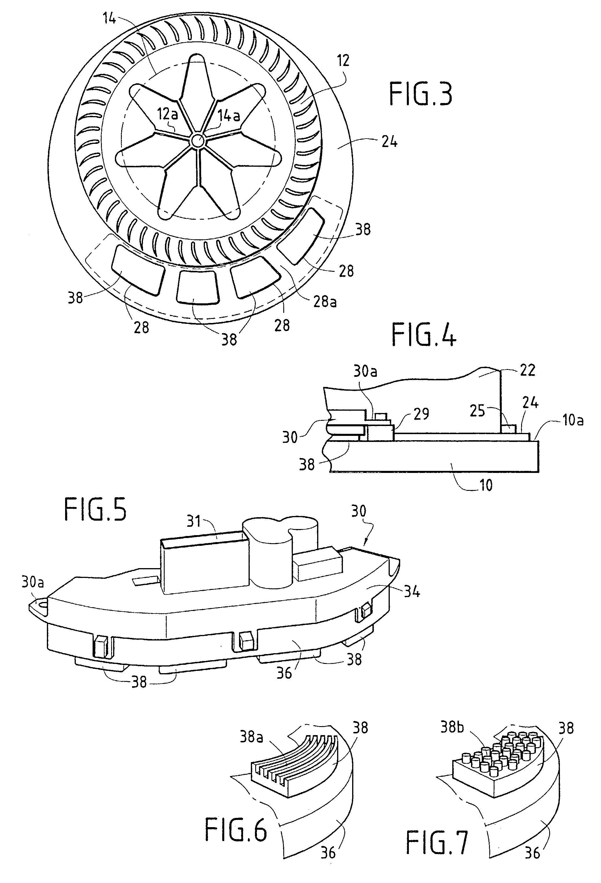 Motor-fan unit particularly for a heating and/or air conditioning apparatus for a motor vehicle