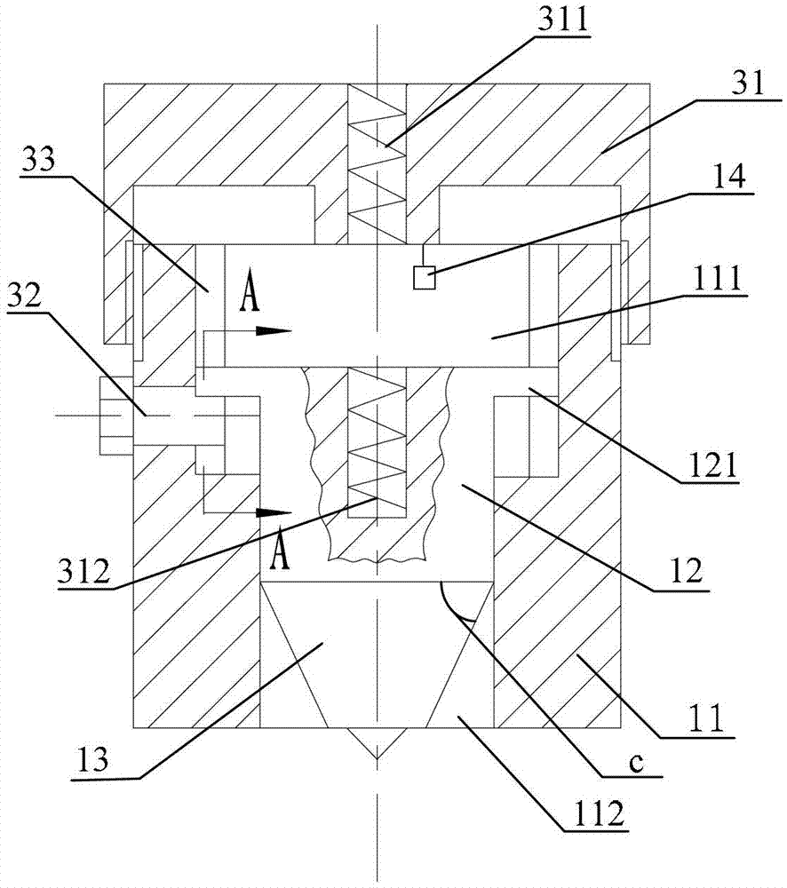Measuring device for parameter of metal plate hole
