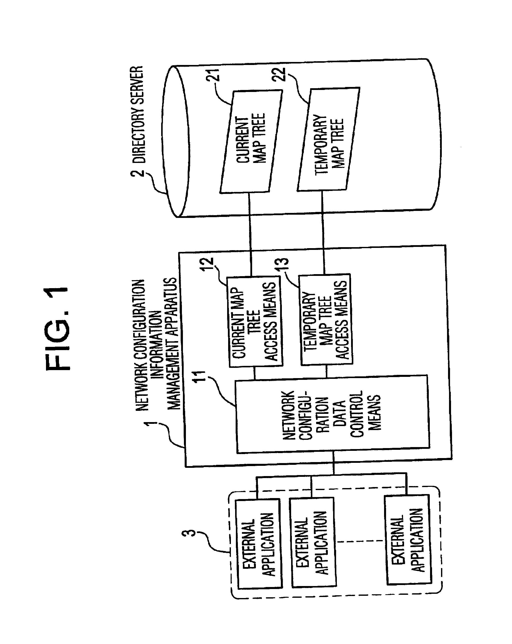 System and method for deriving future network configuration data from the current and previous network configuration data