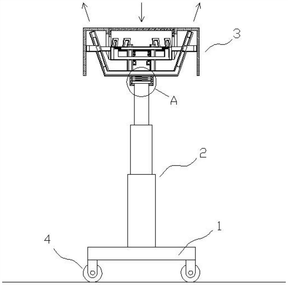 Side support structure for auxiliary installation equipment of air-conditioning indoor unit