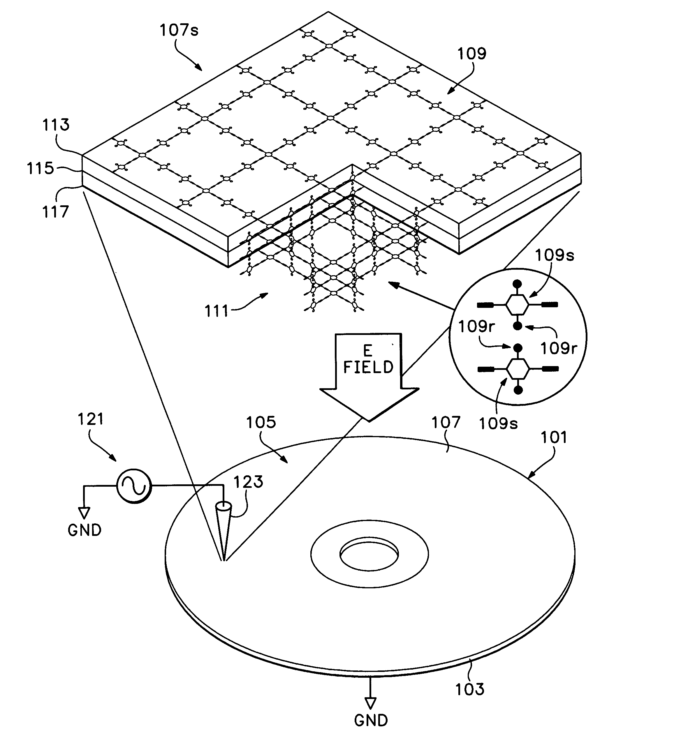 Method and apparatus for electro-optical disk memory