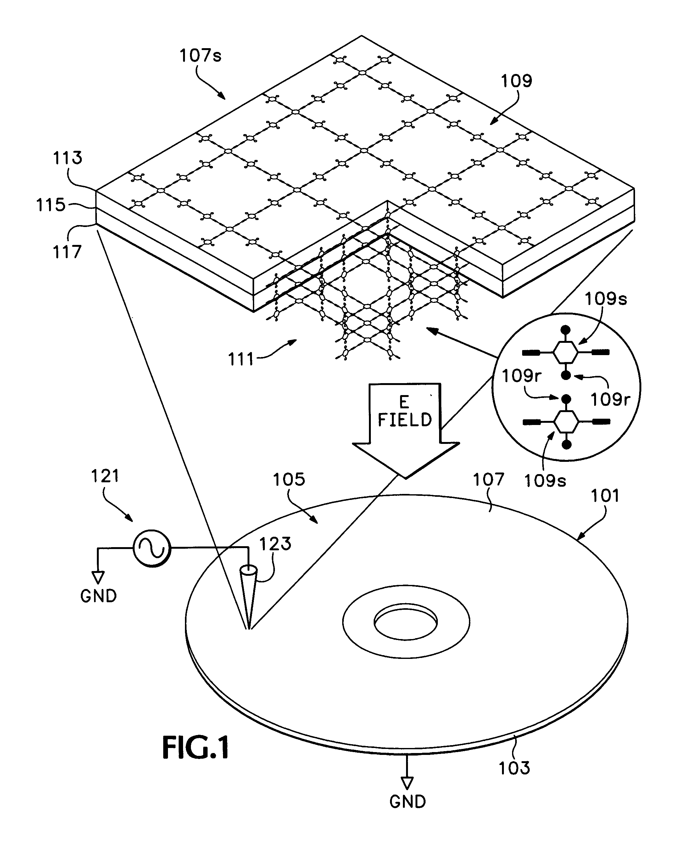 Method and apparatus for electro-optical disk memory