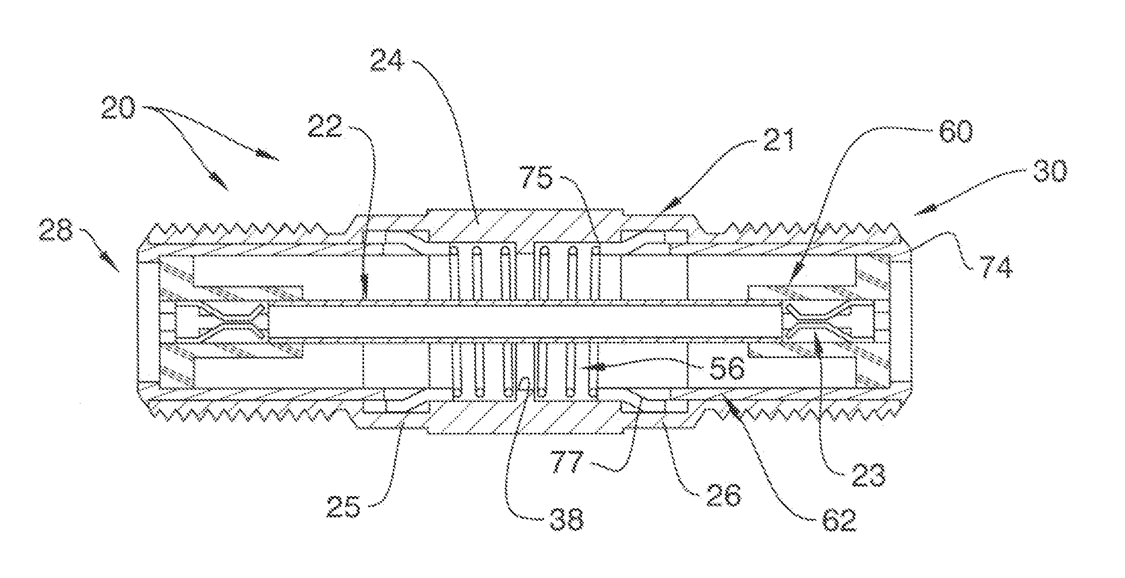 Coaxial Barrel Fittings and couplings with Ground Establishing Traveling Sleeves