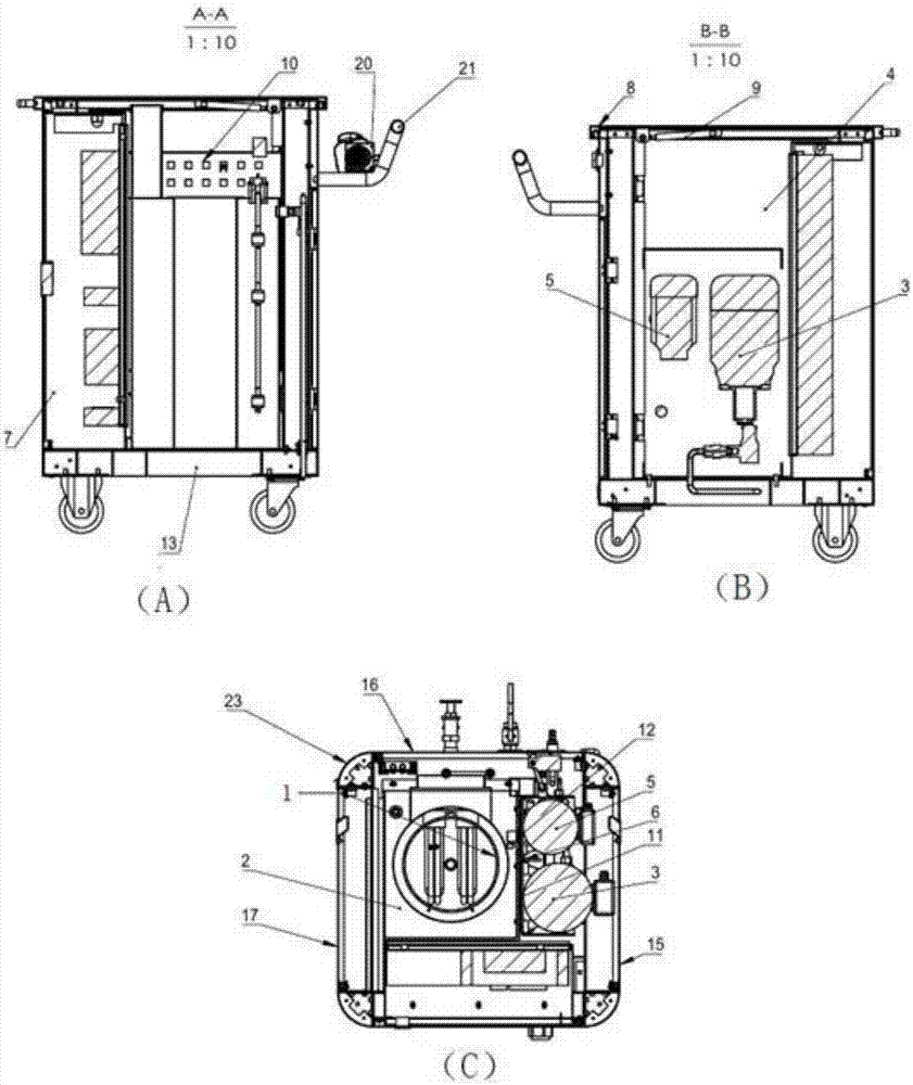 Efficient modular saturated steam washing equipment