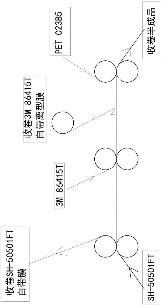 Film transfer technology with silica gel protective film as medium