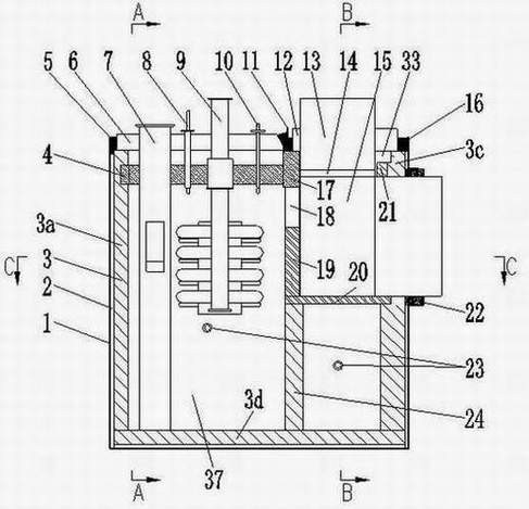 Low-constant-temperature closed magnesium electrolysis device