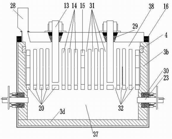 Low-constant-temperature closed magnesium electrolysis device