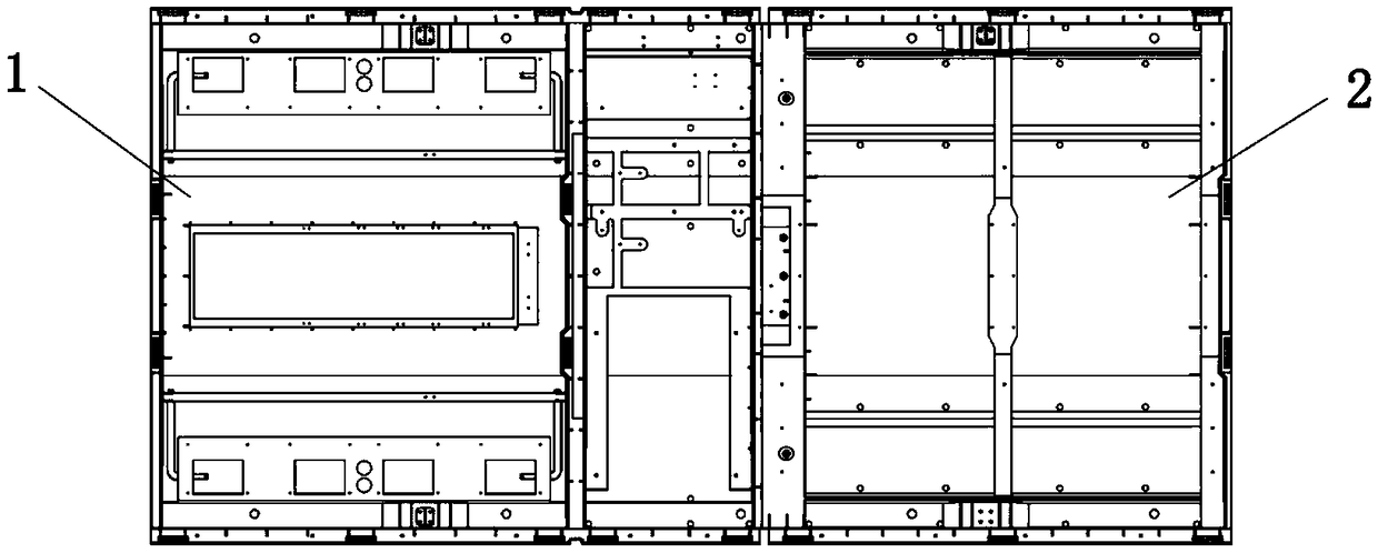 Air conditioner bottom shell for overhead vehicle