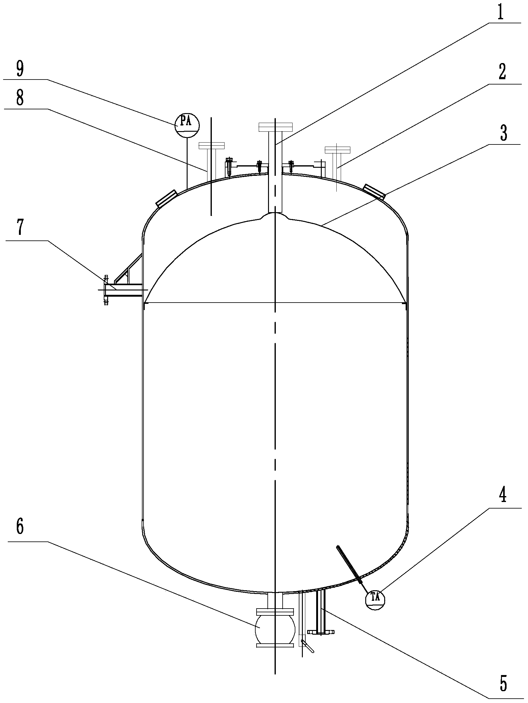 Defoaming kettle and defoaming method for preparing polyamide acid resin