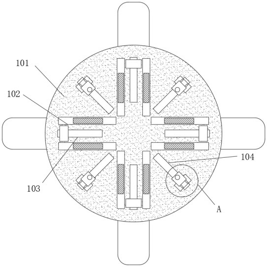 Combined clamp for finish machining of large-diameter drain valve